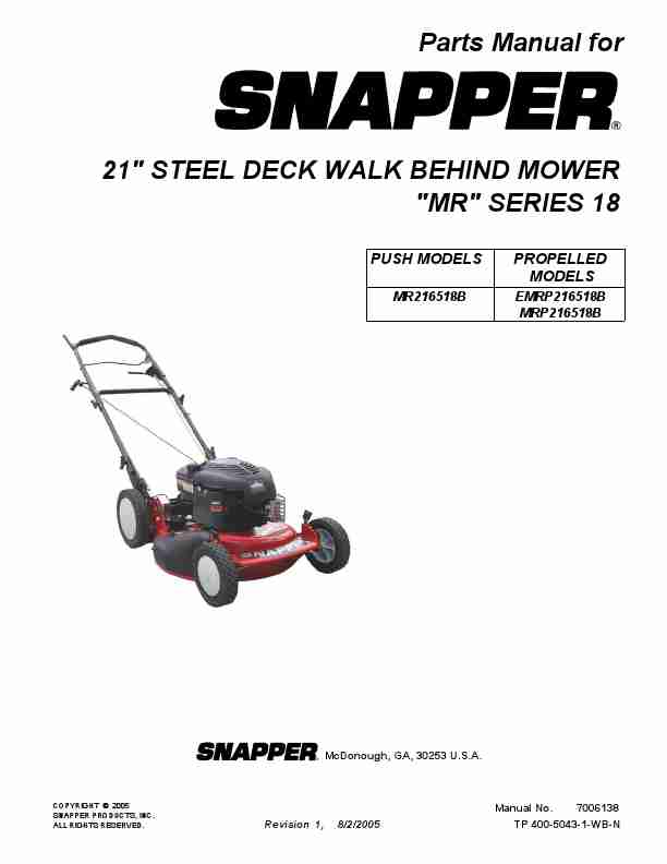 Snapper Lawn Mower MR216518B-page_pdf